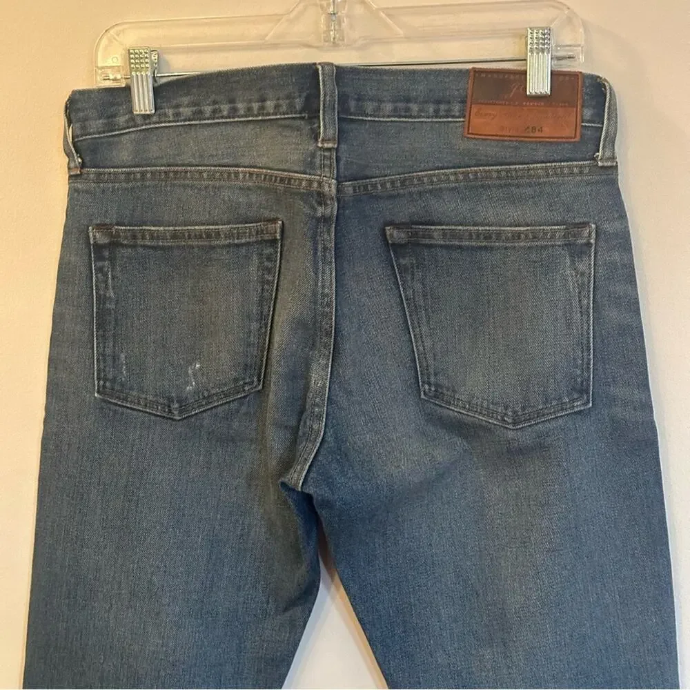 Men's J. Crew Distressed 484 Jeans Sz 29 x 30 Slim Fit Stretch Jeans